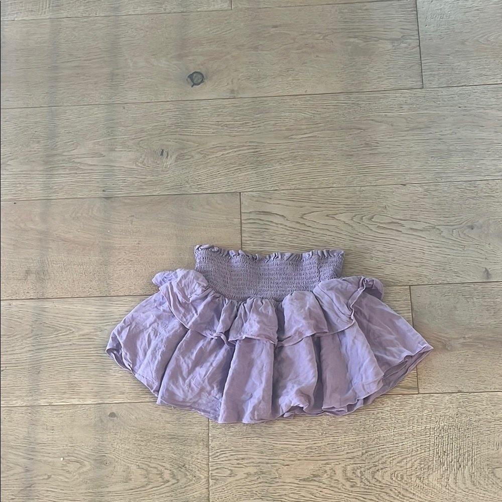 Purple Ruffled Skirt